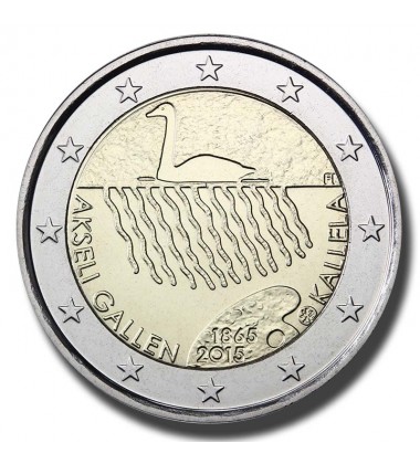 2015 Finland 150th Anniversary of the Birth of Akseli Gallen-Kallela 2 Euro Coin