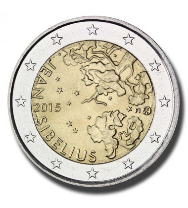 2015 Finland Jean Sibelius 2 Euro Coin