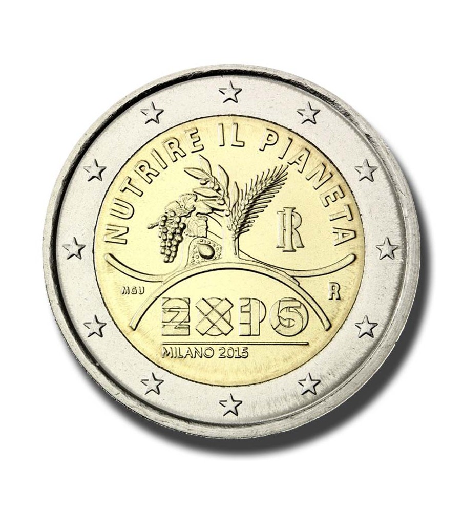 2015 Italy Milan Expo 2 Euro Coin