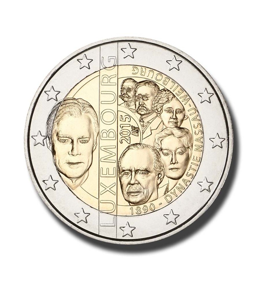 2015 Luxembourg 125th Anniversary of the House of Nassau - Weilburg 2 Euro Coin