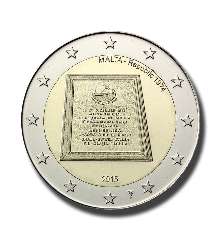 2015 Malta Republic 2 Euro Commemorative Coin