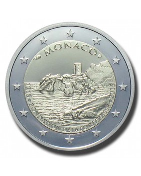 2015 Monaco 800th Anniversary of the Construction of the First Fortress on the Rock 1215 2 Euro Coin