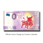 0 Euro Souvenir Banknote Chinese Year of the Ox Colour China CNAR 2021-1