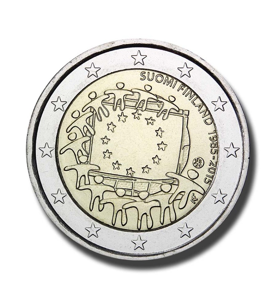2015 Finland The 30th Anniversary of EU Flag 2 Euro Coin