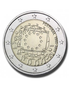 2015 Portugal2015 Portugal The 30th Anniversary of the EU Flag 2 Euro Coin