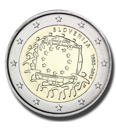 2015 Slovenia The 30th Anniversary of the EU Flag 2 Euro Coin