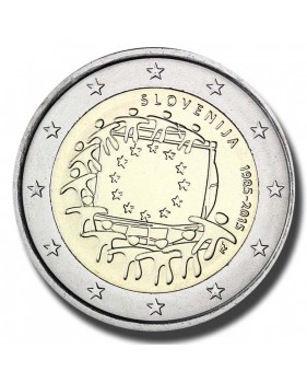 2015 Slovenia The 30th Anniversary of the EU Flag 2 Euro Coin