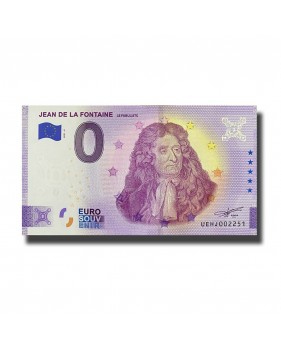 0 Euro Souvenir Banknote Jean De La Fontaine France UEHJ 2021-8