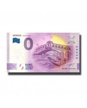 0 Euro Souvenir Banknote Venezia Ponte Di Rialto Italy SEDD 2021-1