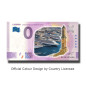 0 Euro Souvenir Banknote Liguria Colour Italy SECN 2021-4