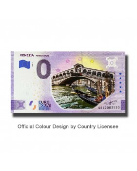 0 Euro Souvenir Banknote Venecia Ponte Di Rialto Colour Italy SEDD 2021-1