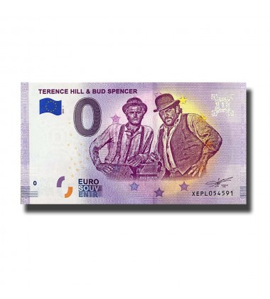 0 Euro Souvenir Banknote Terence Hill & Bud Spencer Germany XEPL 2021-1