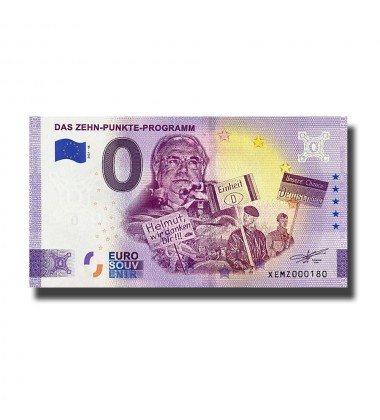 0 Euro Souvenir Banknote Das Zehn Punkte Programm Germany XEMZ 2021-46