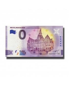 0 Euro Souvenir Banknote Recklinghausen Germany XESV 2021-1