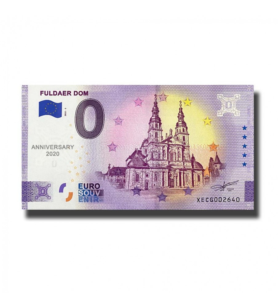 Anniversary 0 Euro Souvenir Banknote Fuldaer Dom Germany XECG Germany 2021-1