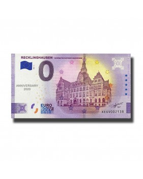 Anniversary 0 Euro Souvenir Banknote Recklinghausen Germany XESV 2021-1