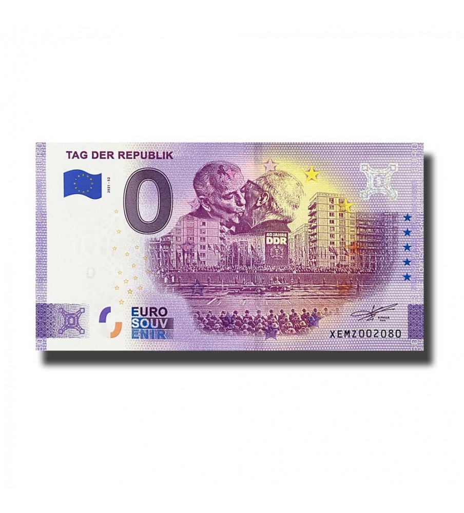 0 Euro Souvenir Banknote Tag Der Republik Gemany XEMZ 2021-52