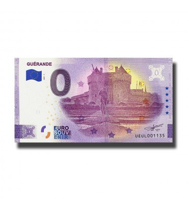 0 Euro Souvenir Banknote Guerande France UEUL 2021-1