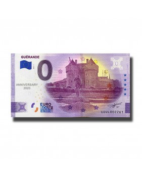 Anniversary 0 Euro Souvenir Banknote Guerande France UEUL 2021-1