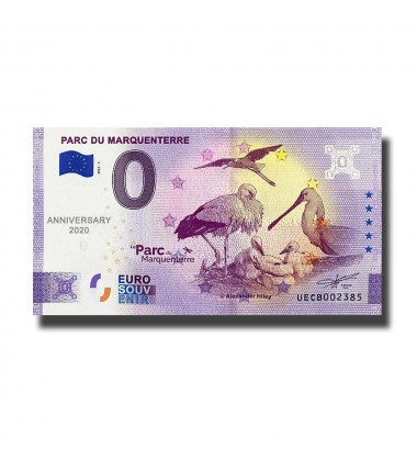 Anniversary 0 Euro Souvenir Banknote Parc Du Marquenterre France UECB 2021-3