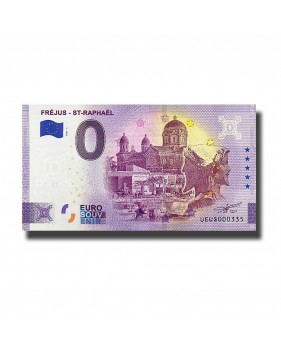 0 Euro Souvenir Banknote Frejus St Raphael France UEUS 2021-1