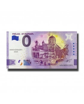 Anniversary 0 Euro Souvenir Banknote Frejus St Raphael France UEUS 2021-1