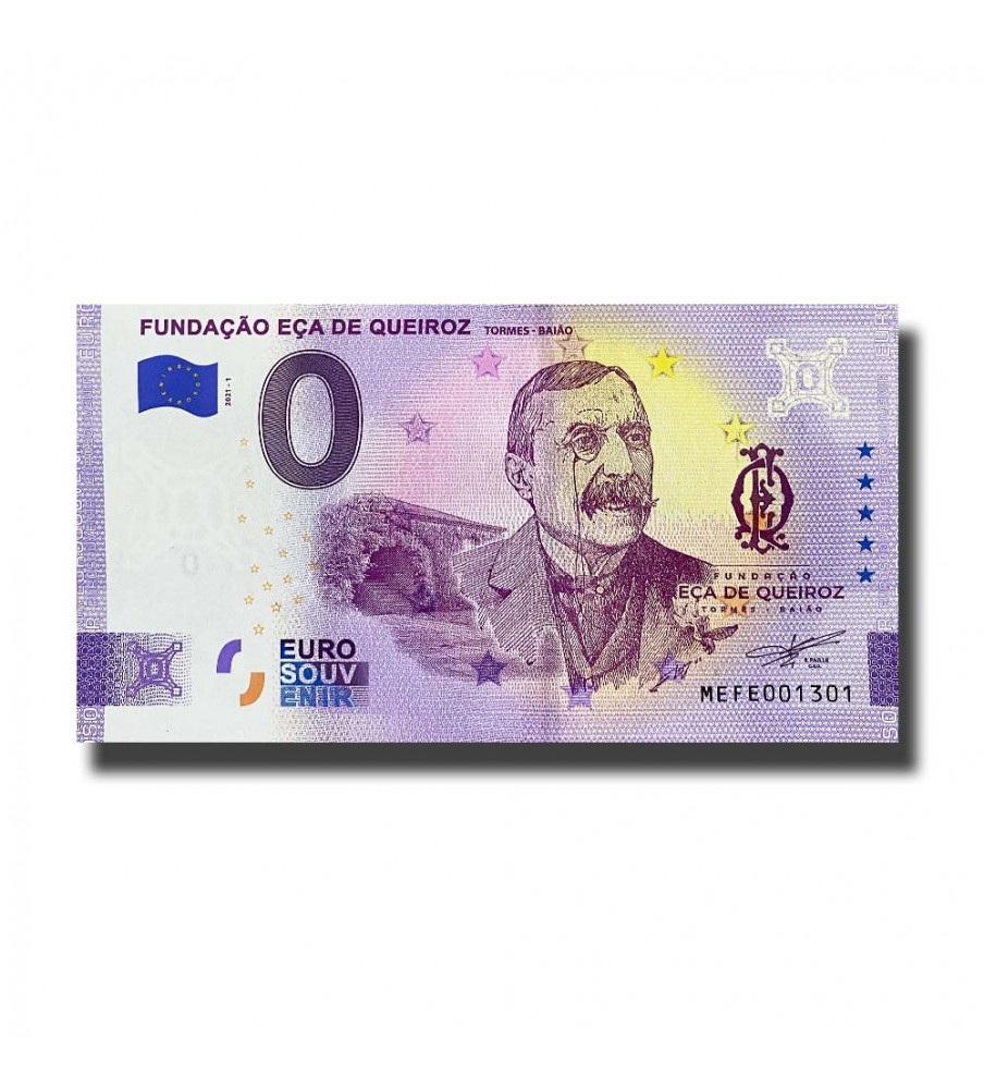 0 Euro Souvenir Banknote Fundacao Eca De Queiroz Portugal MEFE 2021-1
