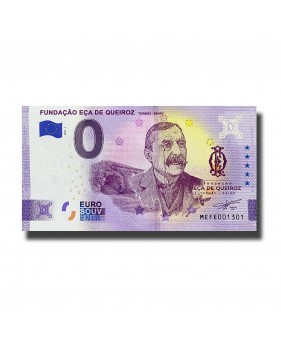 0 Euro Souvenir Banknote Fundacao Eca De Queiroz Portugal MEFE 2021-1