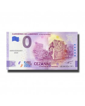 Anniversary 0 Euro Souvenir Banknotes Carrieres De Lumieres France UEDH 2021-6