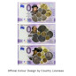0 Euro Souvenir Banknote Thematic King of Sweden and Finland Set of 3 Matching Numbers Colour Finland LEBF 2021-1, 2, 3