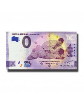 0 Euro Souvenir Banknote Anton Geesink Netherlands PEAN 2021-2