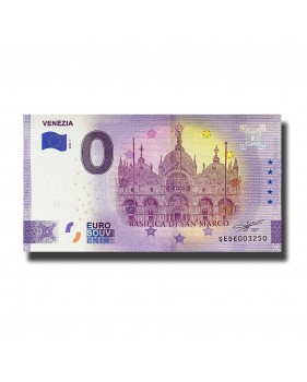 0 Euro Souvenir Banknote Venezia Italy SEDE 2021-1