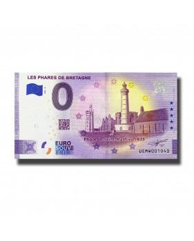 0 Euro Souvenir Banknote Les Phares De Bretagne France UEMW 2021-11