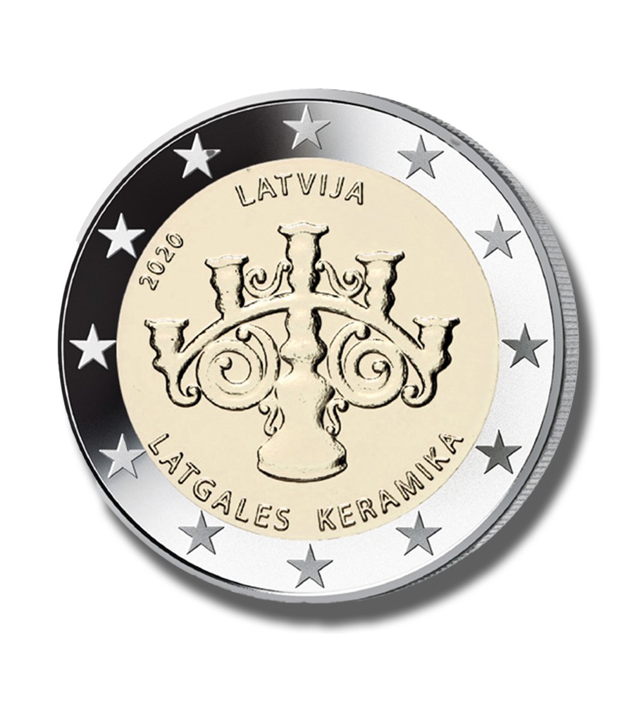 2020 Latvia Latgalian Ceramics 2 Euro Coin