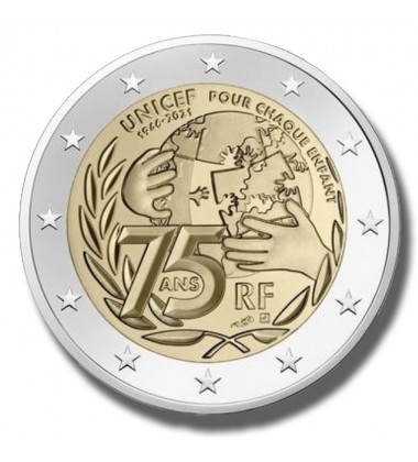 2021 France UNICEF 2 Euro Coin