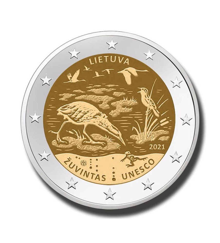 2021 Lithuania Žuvintas Biosphere Reserve 2 Euro Coin