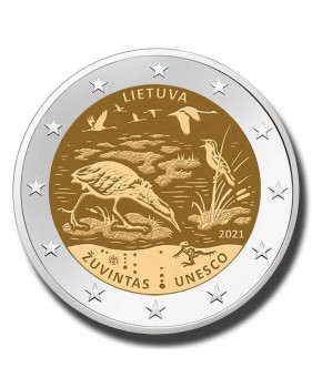 2021 Lithuania Žuvintas Biosphere Reserve 2 Euro Coin