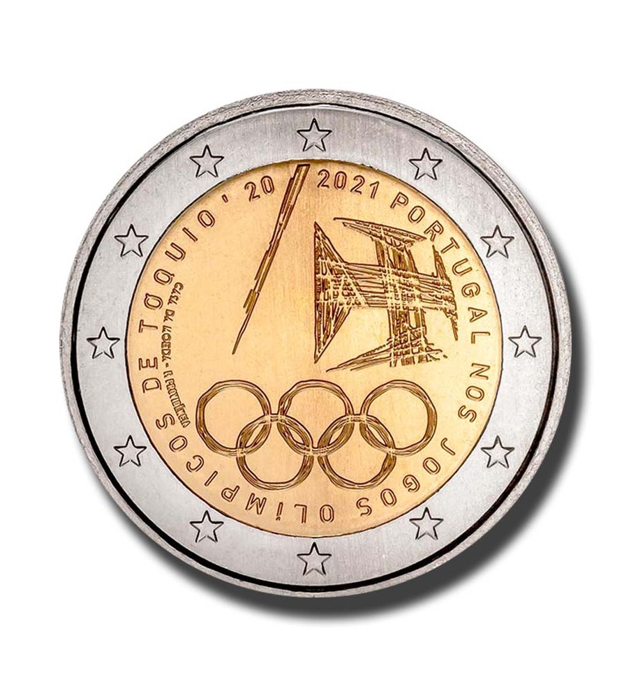 2021 Portugal Olympic Games Tokyo 2021 2 Euro Coin