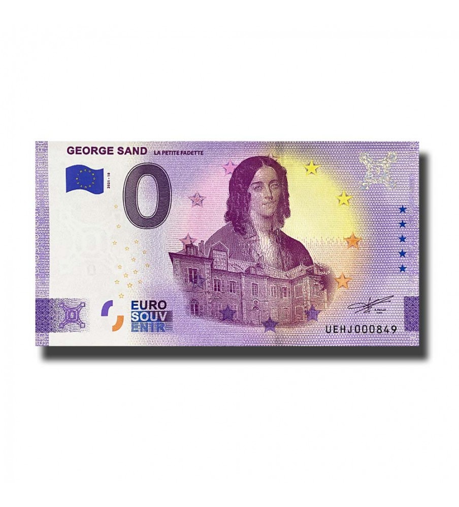 0 Euro Souvenir Banknote George Sand France UEHJ 2021-10