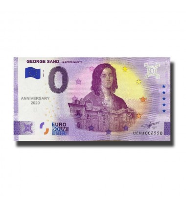 Anniversary 0 Euro Souvenir Banknote George Sand France UEHJ 2021-10