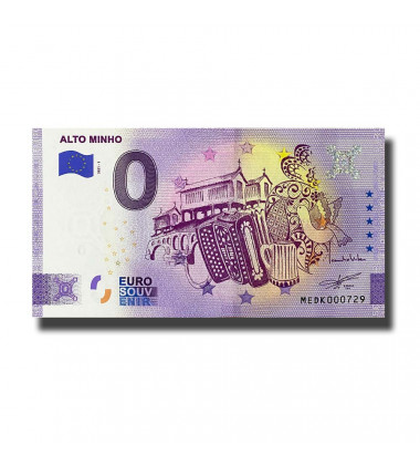0 Euro Souvenir Banknote Alto Minho Portual MEDK 2021-1