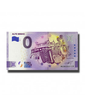 0 Euro Souvenir Banknote Alto Minho Portugal MEDK 2021-1