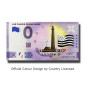 0 Euro Souvenir Banknote Les Phares De Bretagne Colour France UEMW 2021-10