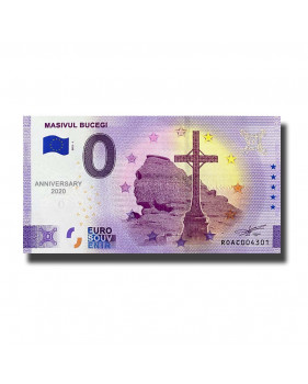 Anniversary 0 Euro Souvenir Banknote Masivul Bucegi Romania ROAC 2021-1