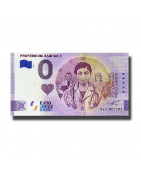 0 Euro Souvenir Banknote Professioni Sanitarie Italy SEDJ 2021-1