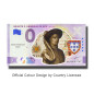Anniversary 0 Euro Souvenir Banknote Infante D. Henrique De Avis Colour Portugal MEFB 2021-1