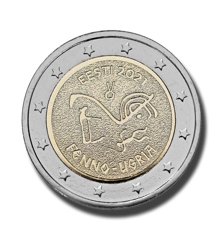 2021 Estonia The Finno-Ugric People 2 Euro Coin
