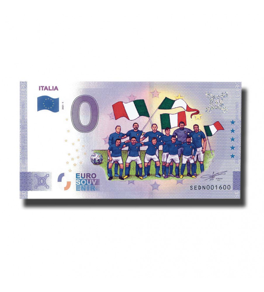 0 Euro Souvenir Banknote Italia Colour Italy SEDN 2021-1