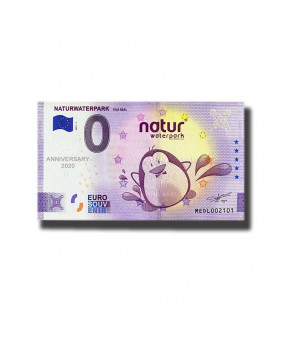 Anniversary 0 Euro Souvenir Banknote Naturwaterpark Portugal MEDL 2021-1