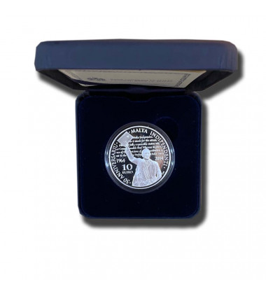 2014 Malta €10 Malta Independence 1964-2014 Commemorative Silver Coin Proof